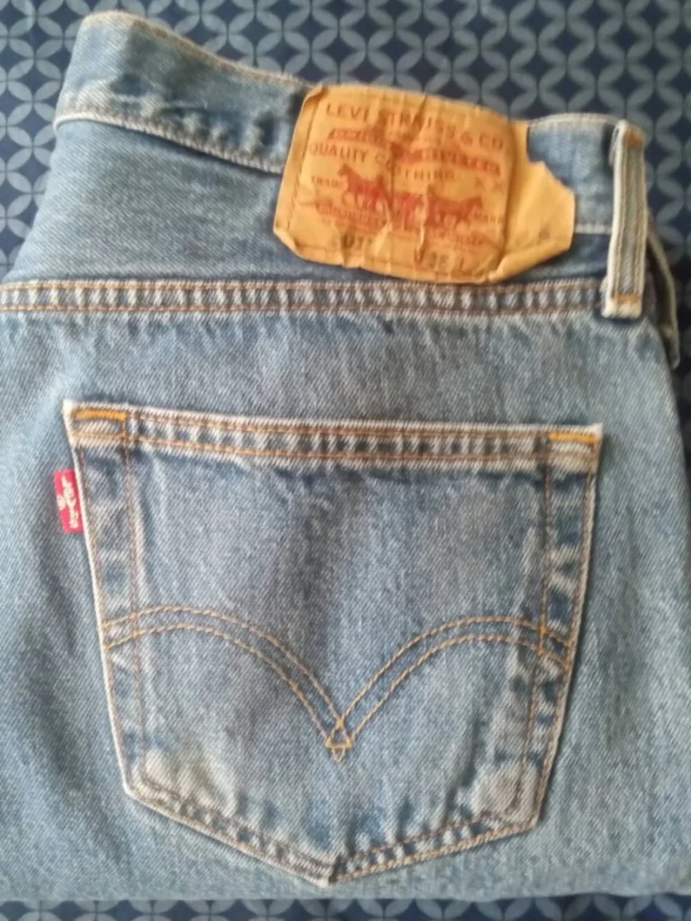 Original 501 Levis Well Faded Men's size 38X30